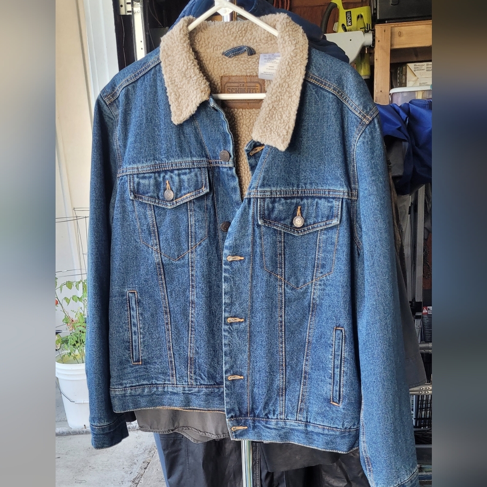 Schmidt Denim Sherpa-Lined Jacket Medium